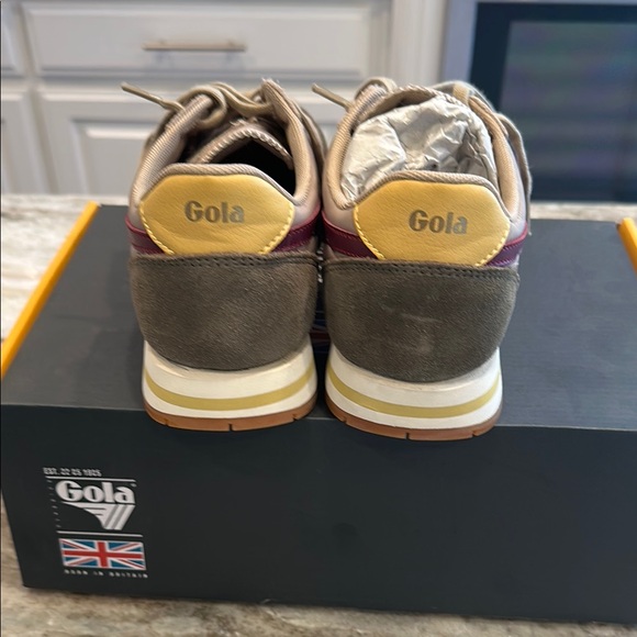 ✨ NEW! Gola Daytona Chute Trainers - Bone Khaki - Size 8 ✨ - Picture 11 of 12